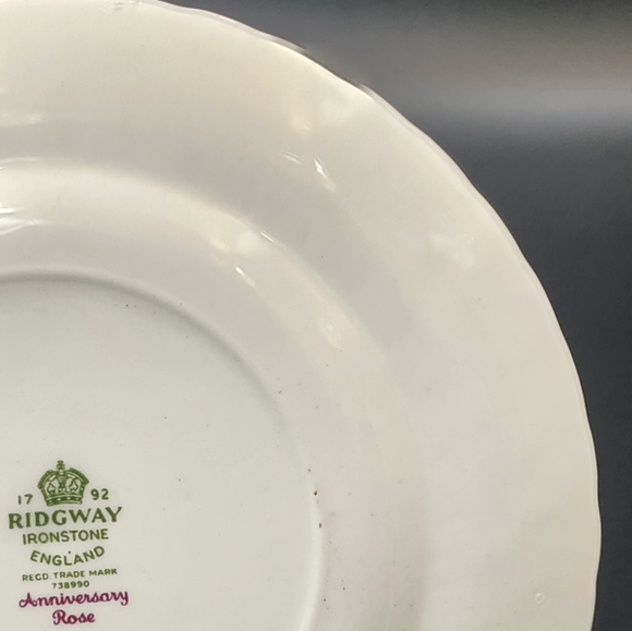 Ridgway Anniversary Rose Small plate - Picture 10 of 12
